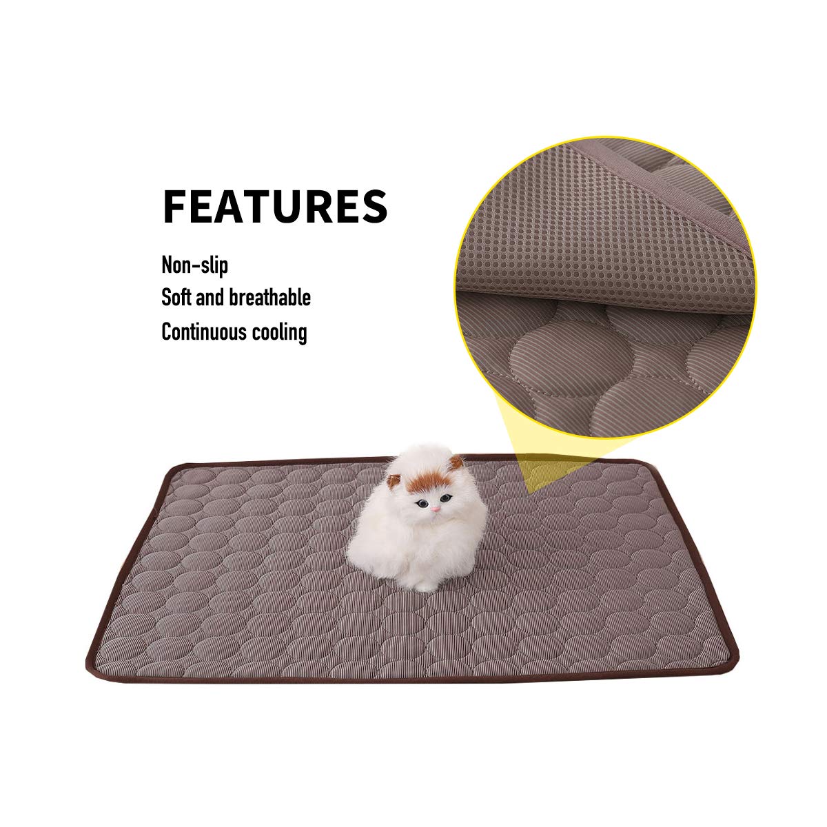 PETCUTE Kühlmatte für Hunde Haustier Kühlmatte für Katzen und Hunde kühldecke Hund selbstkühlende Decke für Hunde