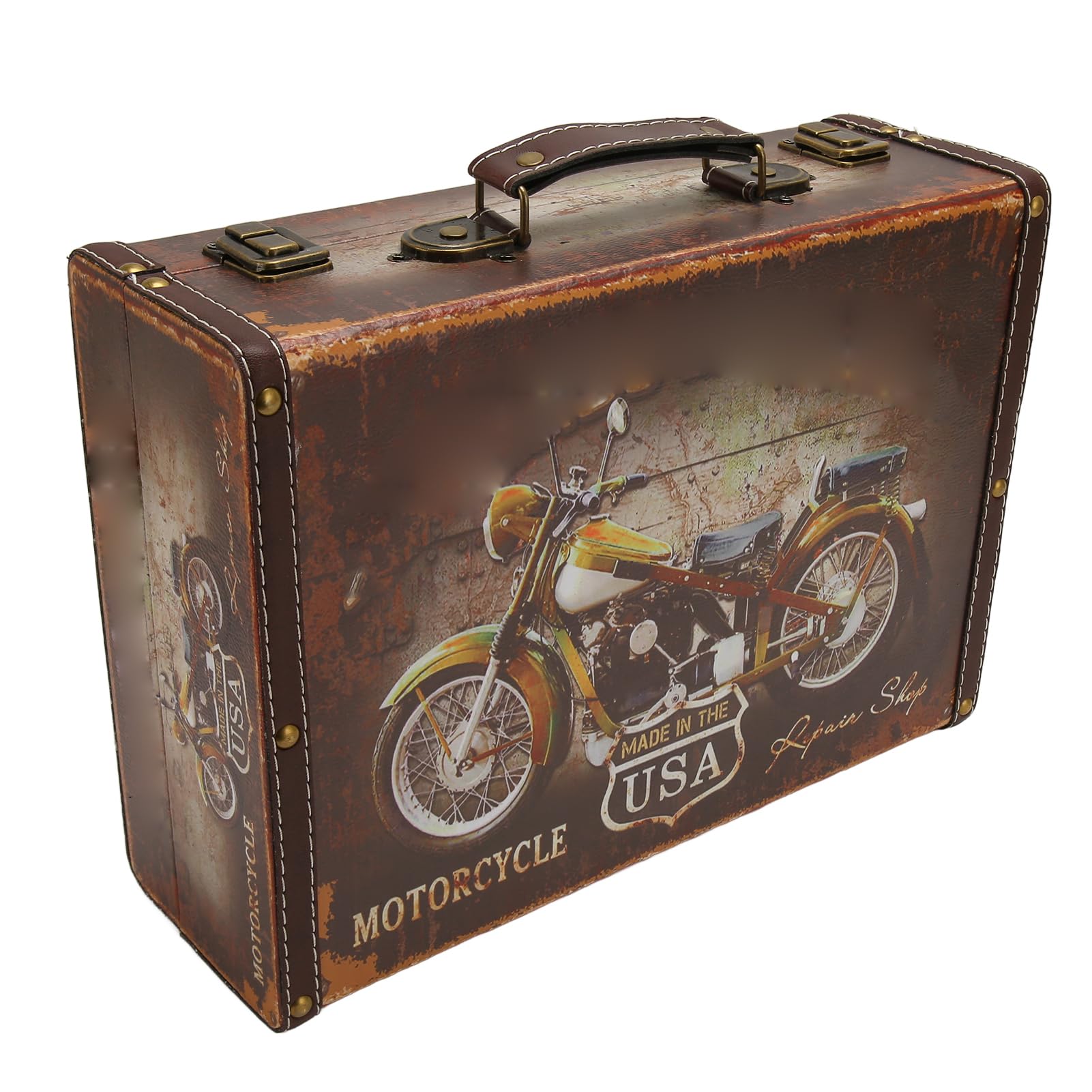 Barber Carrying Case, Large Capacity Salon Tool Kits Storage with Secure Password Lock, Portable Wooden Stylist Tool Box for Clippers Trimmers Comb, Travel Carry Case Hairdresser