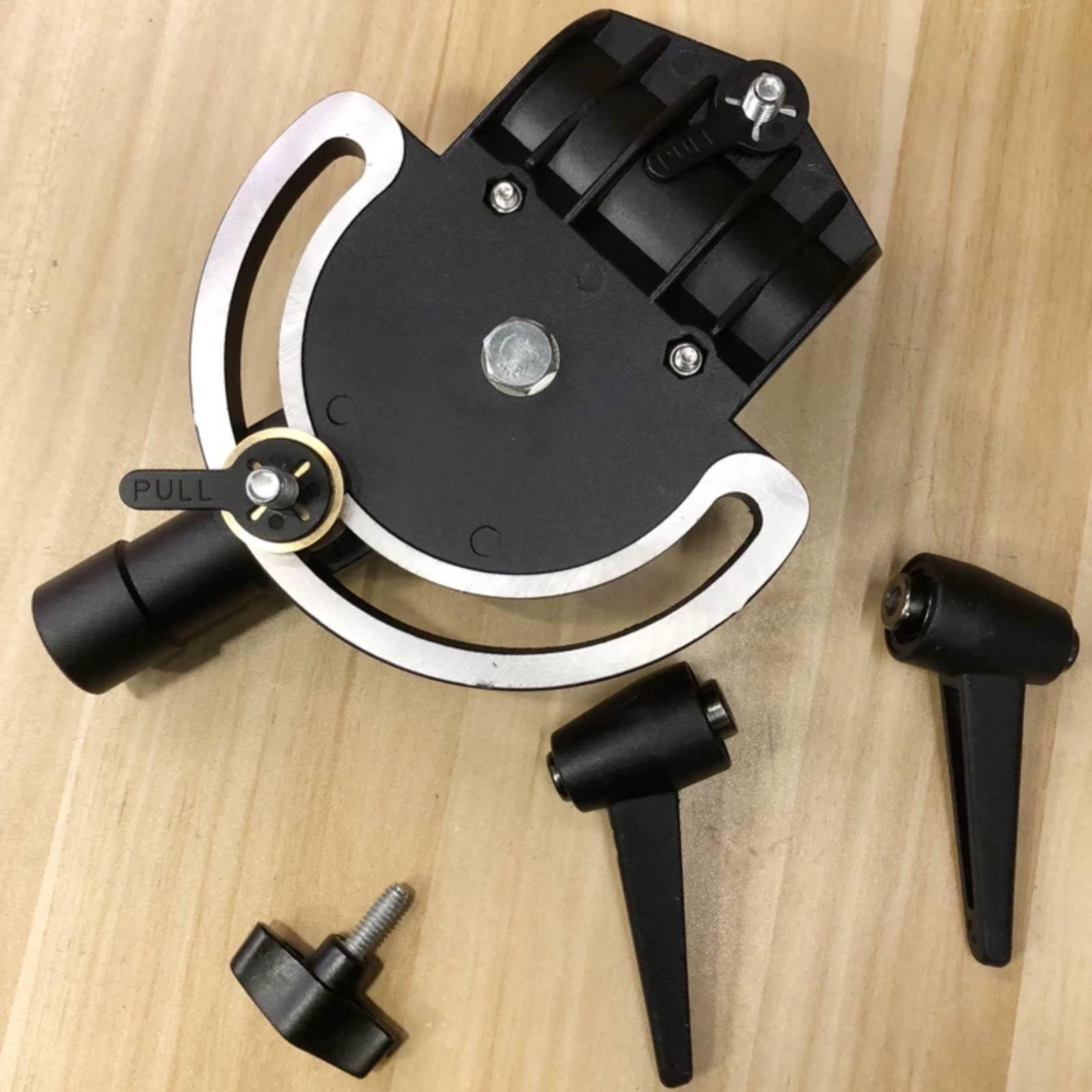 attatore Girevole Regolabile attatore con Morsetto Compatto Supporto con Braccio Snodato per Operatori di Fotocamera, Operatore Video, Argento