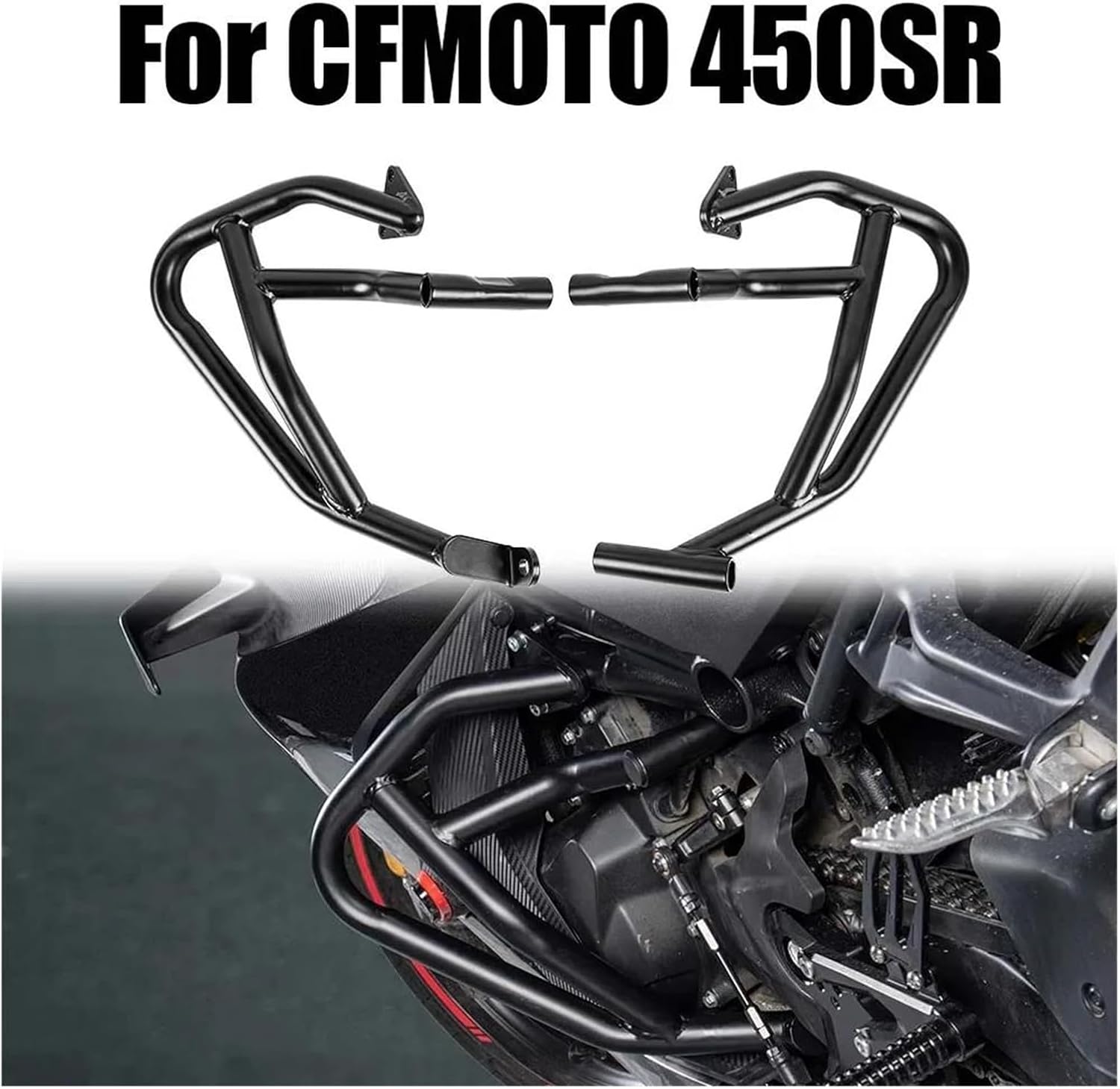 Frame Protector Crash Slider Motorcycle Highway Crash Bar Protector for CFMOTO 450SR 450SS 2022 2023 2024 Engine Guard Bumper Accessories Falling Crash Protector