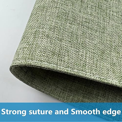 Miniatura 7 de WAZAIGUR Juego de 4 manteles individuales tejidos de tela, lavables, antideslizantes, para mesa de comedor, manteles individuales de cocina (verde,