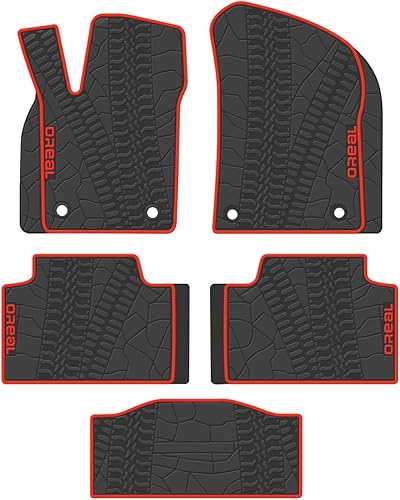 Miniatura 1 de Alfombrillas de coche para Jeep Grand Cherokee 2017 2018 2019 delanteras y traseras de goma resistentes, juego de revestimientos de goma negros y