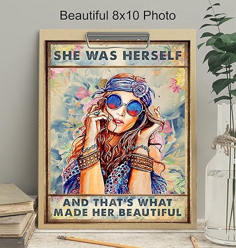 Miniatura 4 de Hippie Boho-chic Bedroom Decor Poster - Boho Hippy Positive Quotes Wall Art - Encouraging Inspirational Saying - Motivational poster decoration -