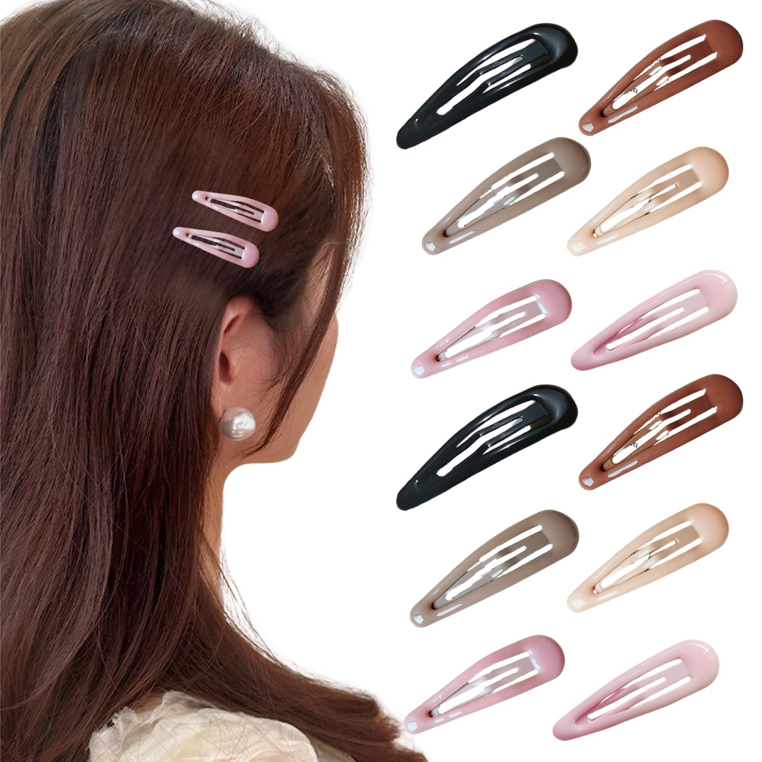 パッチンピン　500本 Amazon.co.jp: パッチンピン パッチン留め ヘアピン くすみカラー12個