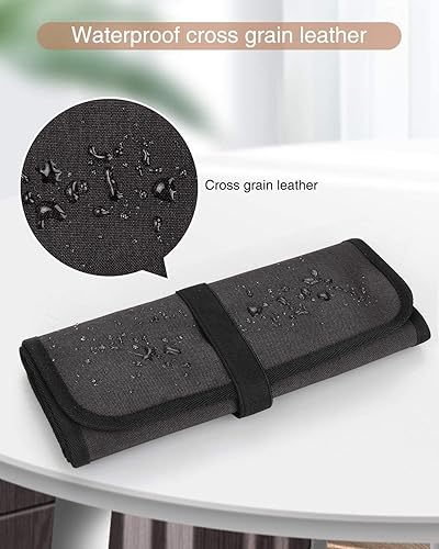 Miniatura 6 de OCHEAL Soporte para brochas de maquillaje, organizador de brochas de maquillaje, bolsa de brochas de maquillaje de viaje, bolsa de cosméticos para