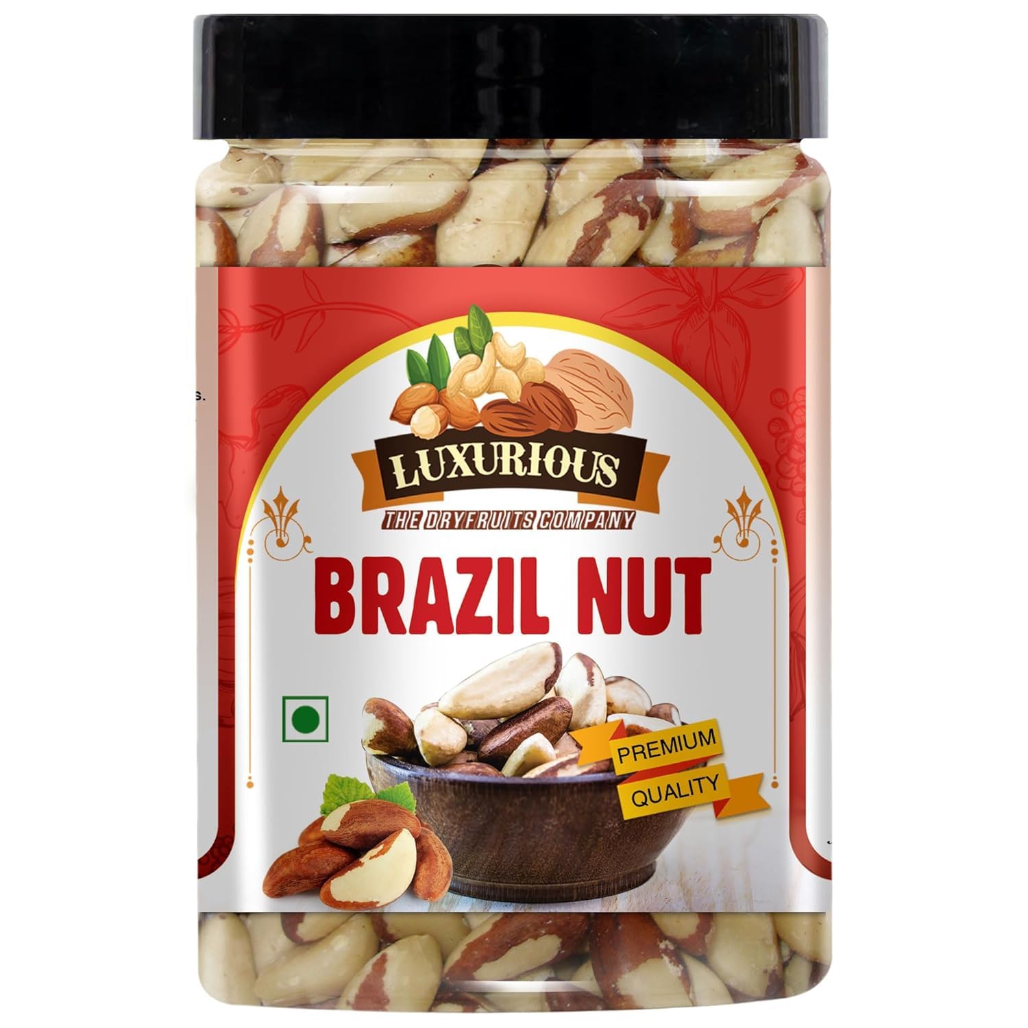 Luxurious Premium Dried Brazil Nuts - 100gm | Treasures Nuts A++ | Brazil Nuts Dry Fruits Rich in Selenium, Iron, Calcium, Zinc - Healthy & Crunchy Protein Snack For Kids & Adults