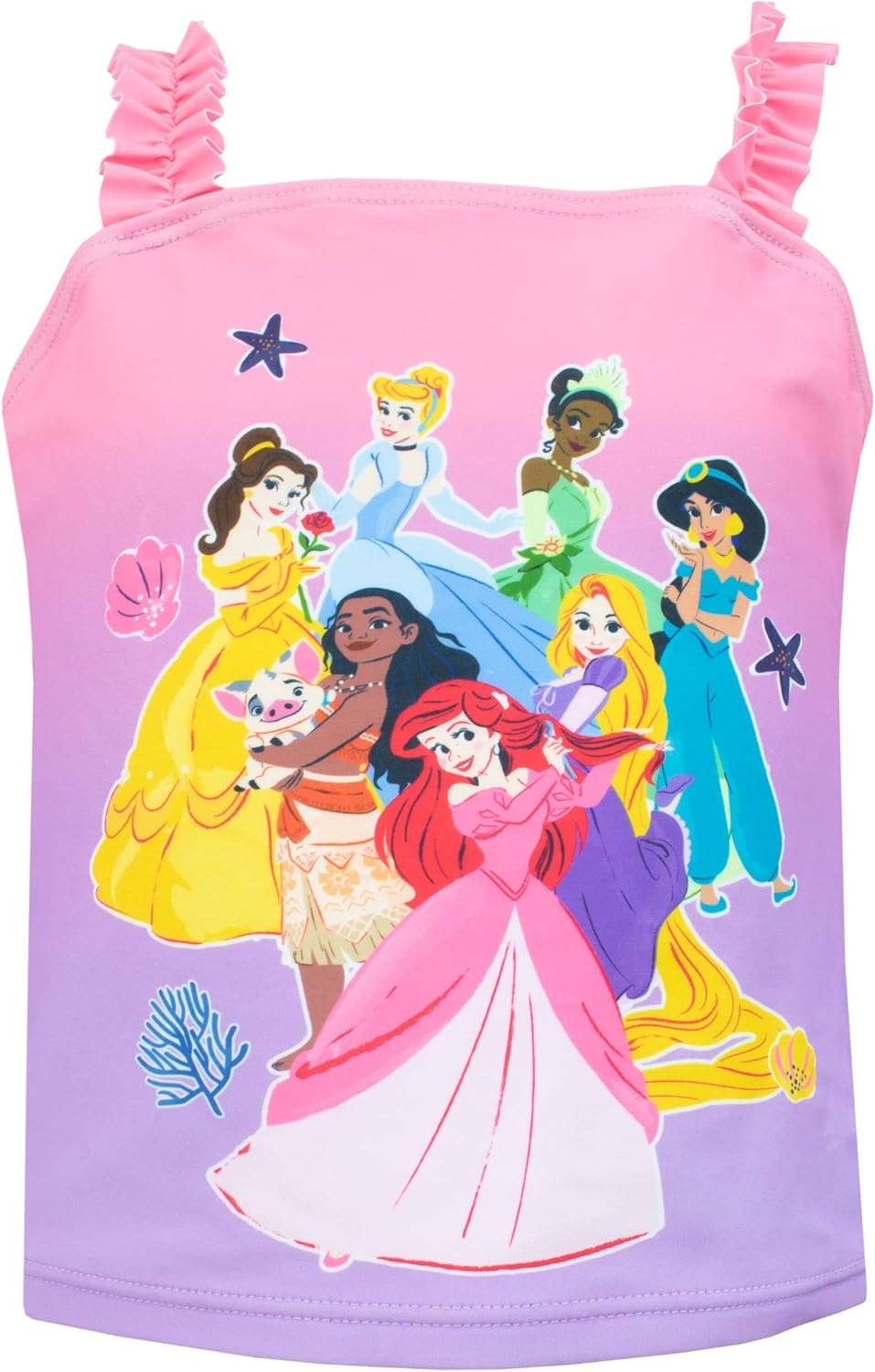 Disney Bathing Suits Girls I Princess Swimsuit and Scrunchie Set I Princess Swimsuits for Girls