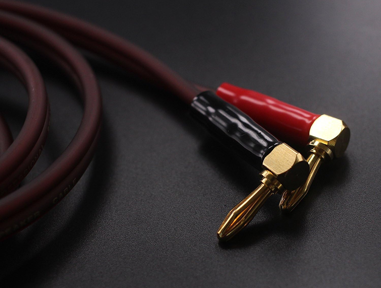BTK-4 HiFi OFC Speaker Wire, Right Angle Banana Plug to Right Angle Banana Plug (3M(9.8ft))