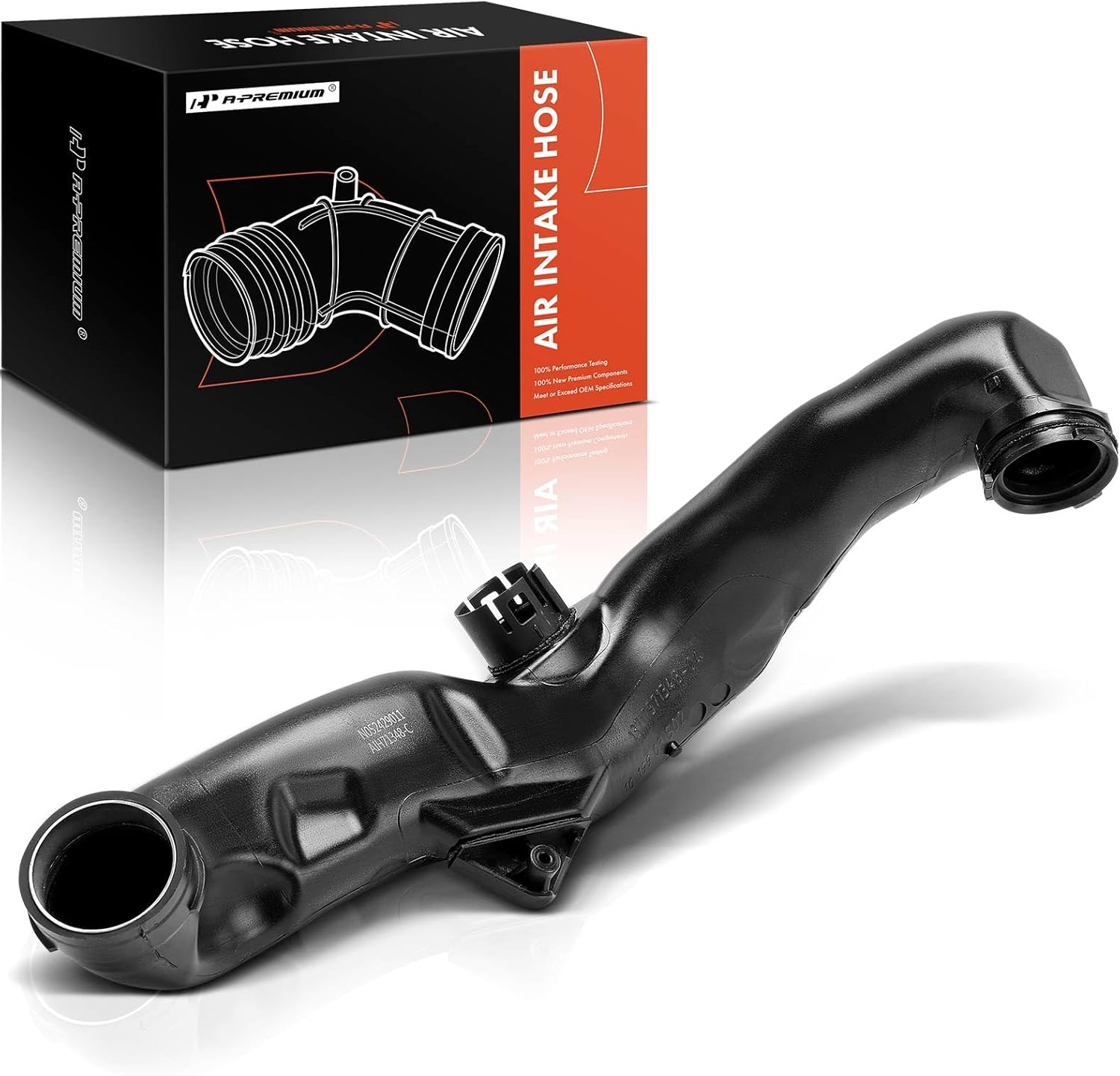 A-Premium Engine Air Clean Intake Tube Hose Compatible with BMW 740i 2011-2012, 740Li 2011-2012, X6 2008-2010, 3.0L