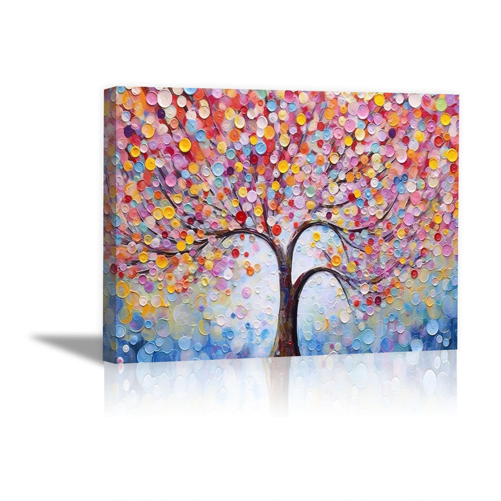 絵画 インテリア　絵　額付 (黒) 油絵　F4-090516　花（梅） Amazon.co.jp: JOSUE 命の木 絵画 アートパネル インテリア 特大