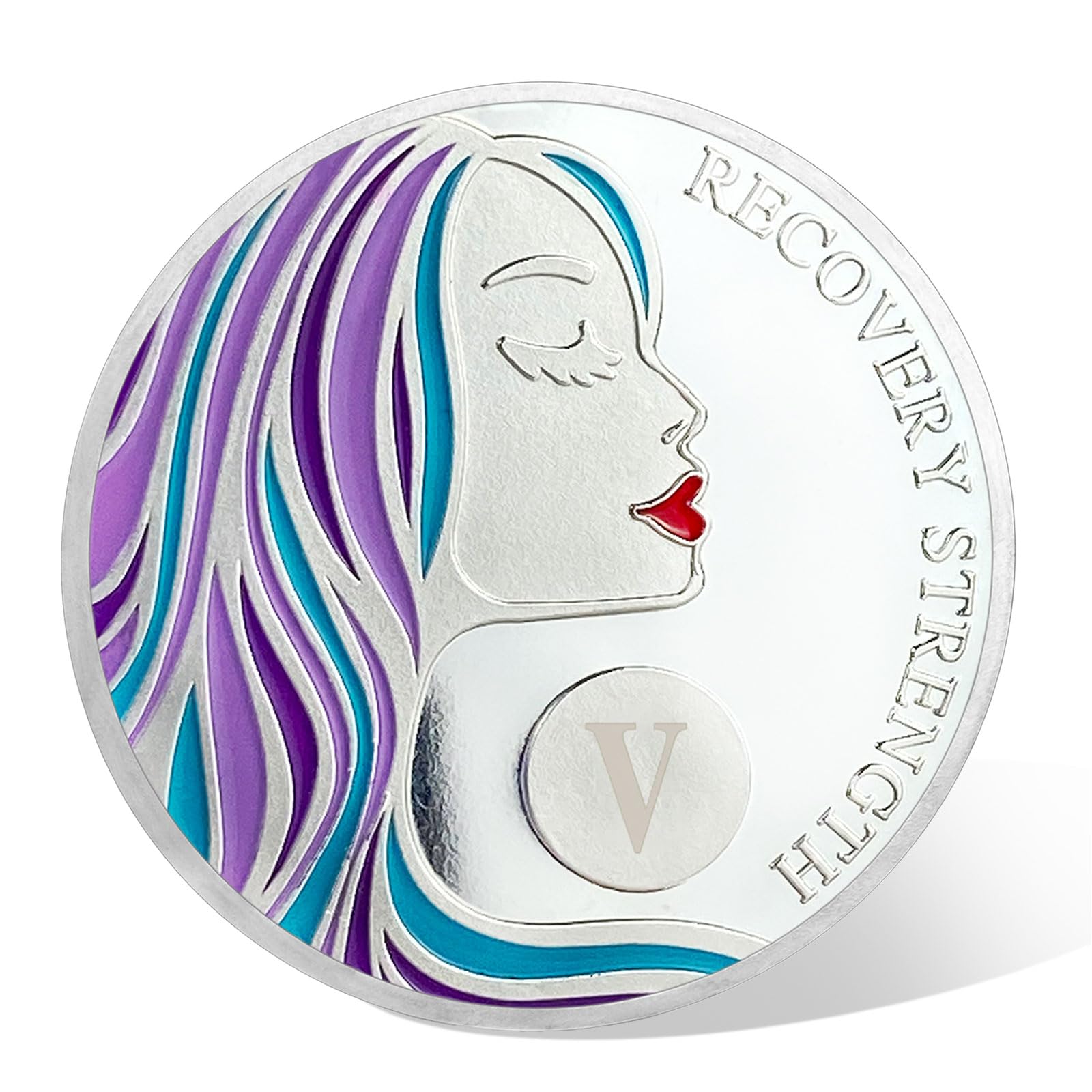 5 Years Nüchternheits-Chips für Frauen, AA-Münze, Alkoholiker, anonymes Medaillon, Nüchternheit, Geschenke für Frauen, Genesungschip, Jahrestags-Zeichen