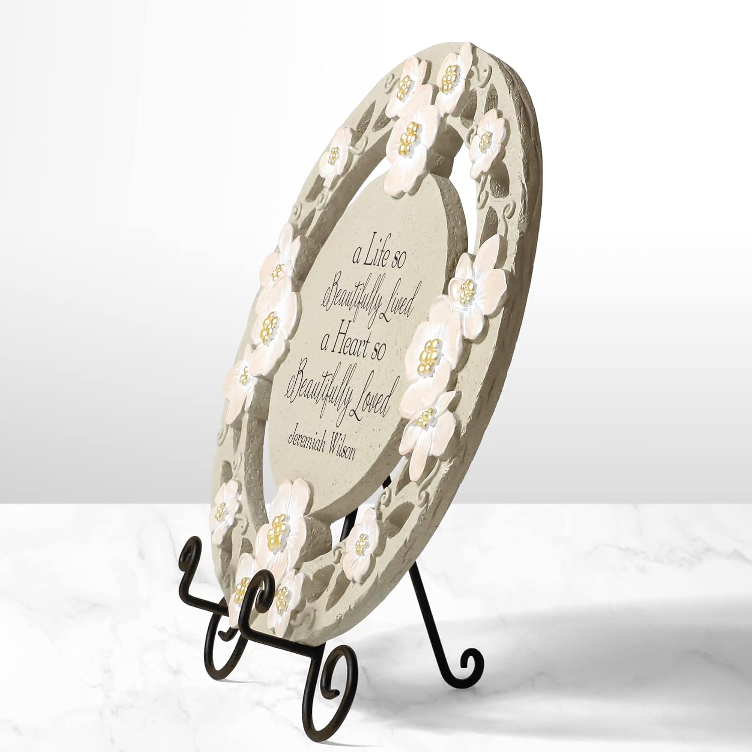 Let's Make Memories Personalized A Beautiful Life Sympathy Garden Stone - Garden Memorial