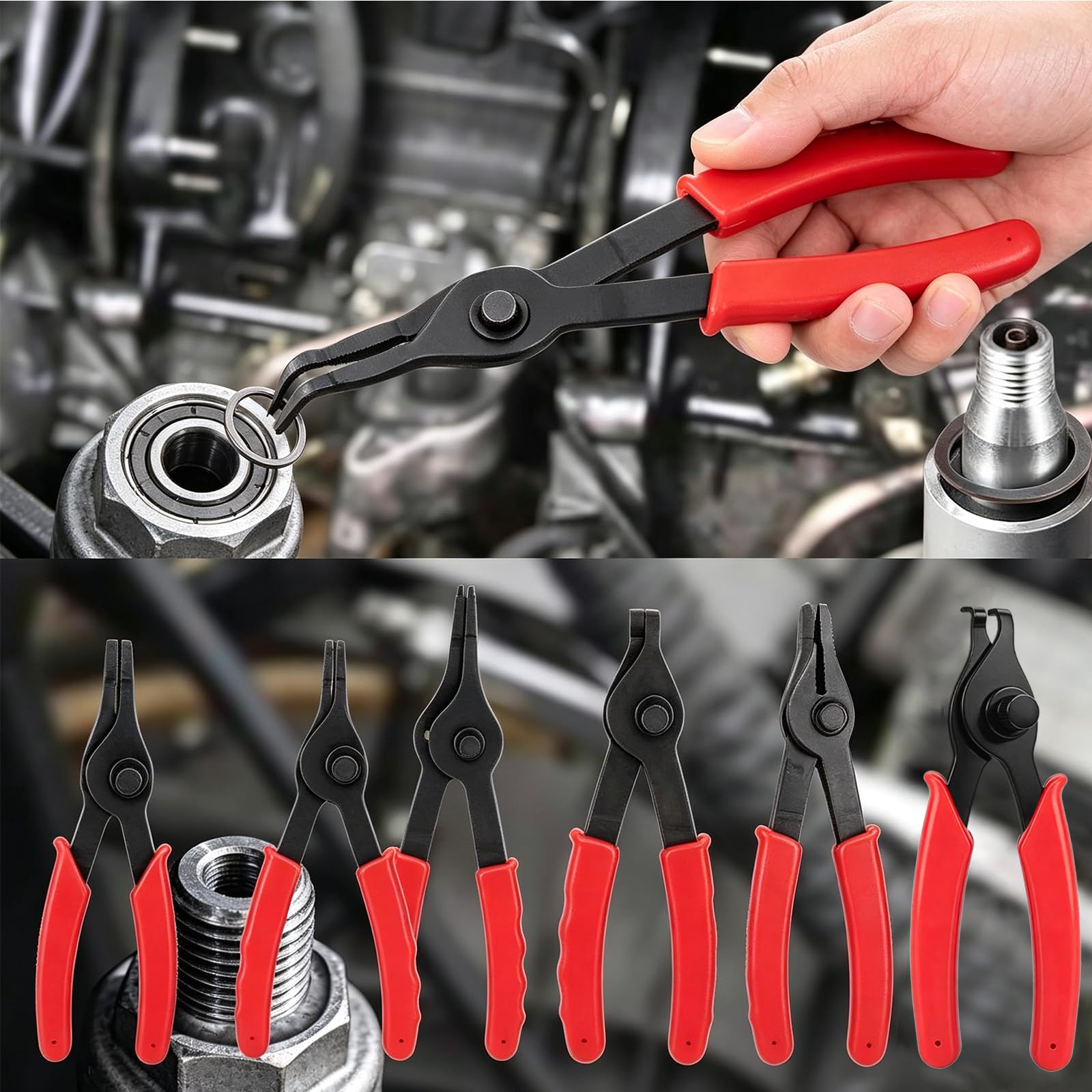 Snap Ring Pliers Set - 11 Pcs Internal & External -7 Snap Ring Pliers Set - 11 Pcs Internal & External -7