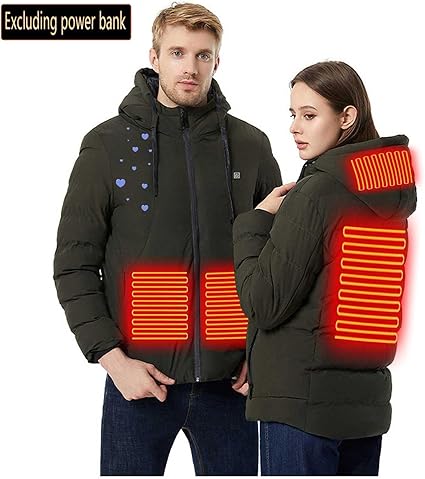 Veste Chauffante For Hommes, Gants Chauffants For Moto électrique Avec 3 Températures Réglables, Manteau Chauffant Léger Lavable For L'équitation, Le Cyclisme, Le Ski, La Randonnée, Le Sport De Travai