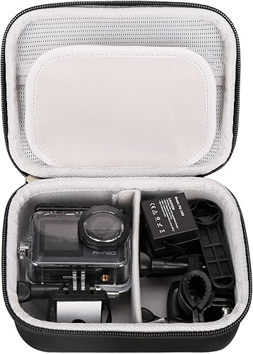 Mchoi Estuche rígido de transporte para cámaras de acción AKASO, funda protectora de viaje impermeable y a prueba de golpes