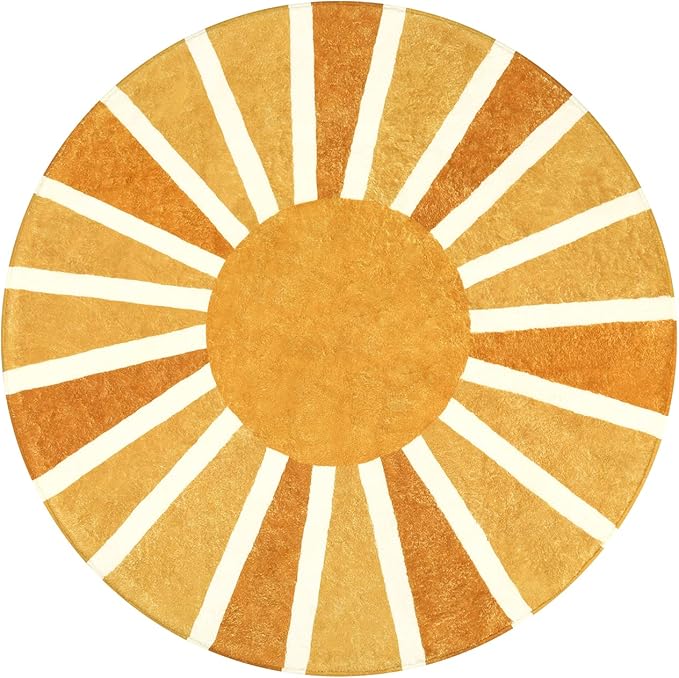 Alfombra Redonda Boho Lavable 4 Pies Antideslizante - Lahome miniatura 2