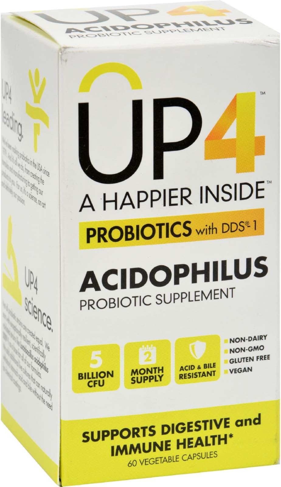 Up4 Probiotics - Dds1 Acidophilus - 60 Vegetarian Capsules