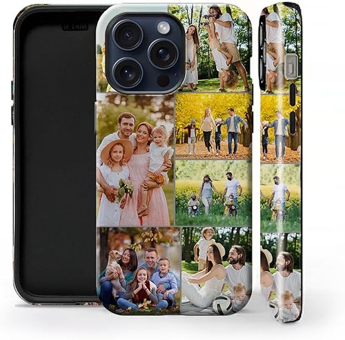 Miniatura 7 de Funda de teléfono personalizada para iPhone 15, 14, 13, 12, 11 Pro Max, X, XS, XR, 7, 8 SE Plus, collage personalizado de múltiples imágenes, foto