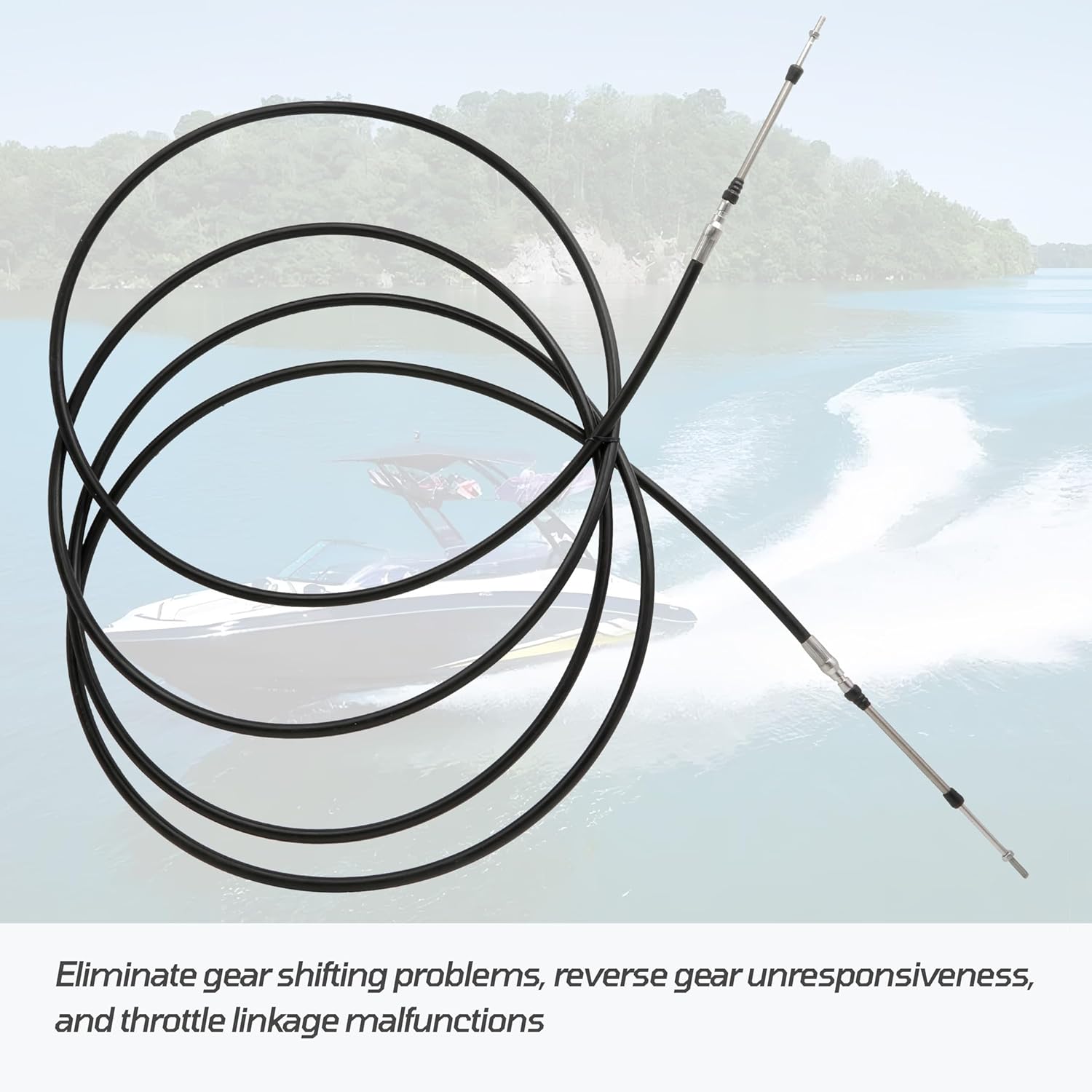 Reverse Shift Cable Fit for Yamaha Jet Boat 2007-2018 AR/SR/SX 230/240 SX 190/210 AR 190 SXT 1800 212 SS X Replace F2A-U149C-00-00