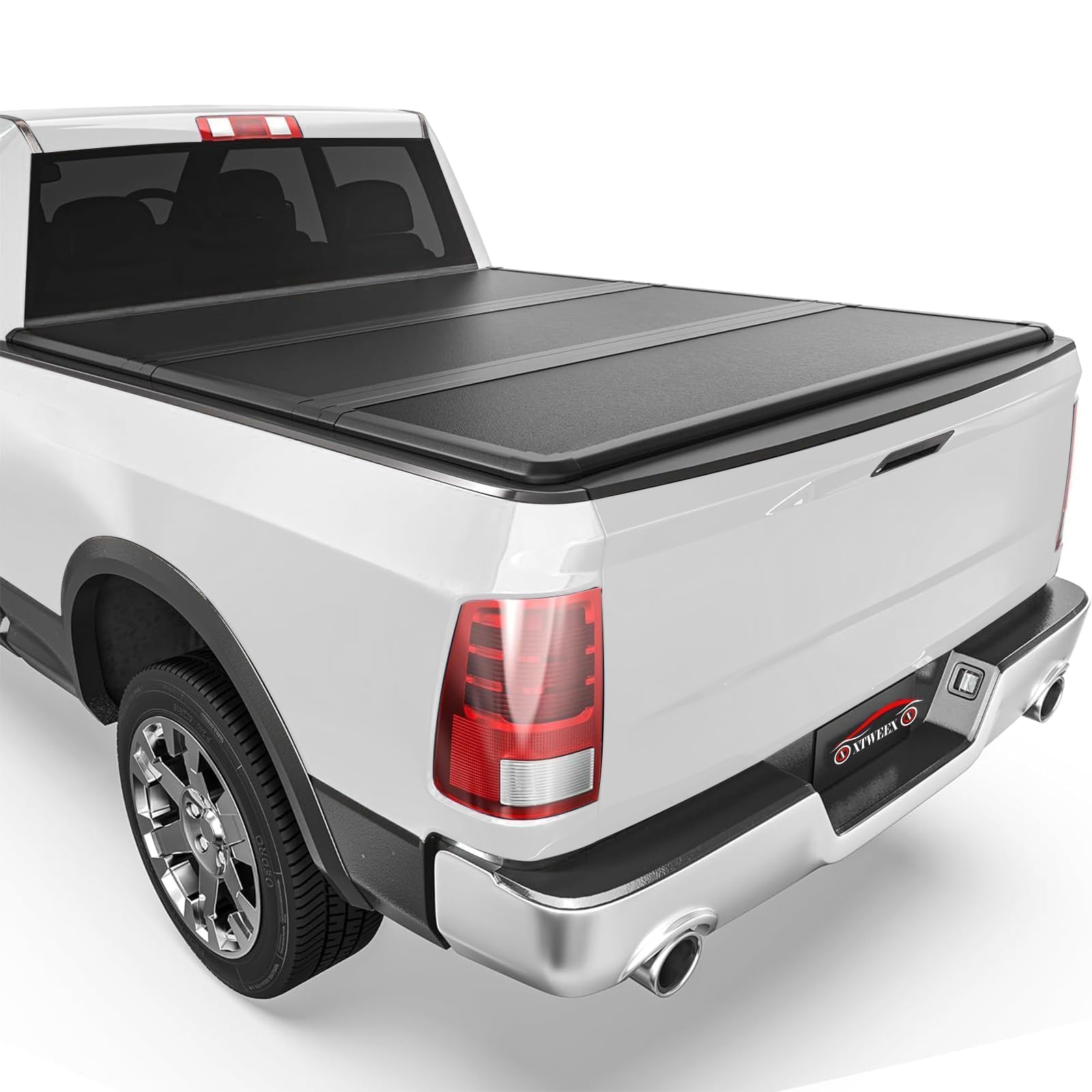 XTWEEX Hard Tri-fold Truck Bed Tonneau Cover Compatible with 2002-2026 Dodge Ram 1500 Classic (NOT for New Body) & 2003-2026 Dodge Ram 2500 3500 8 FT