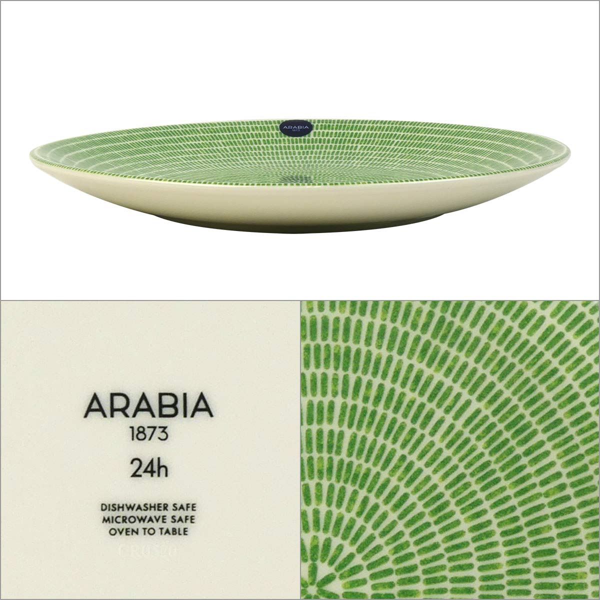 アラビア　アベック　20cm プレート　4枚セット　グリーン 楽天市場】【クーポン4種あり】アラビア（Arabia） 24h Avec