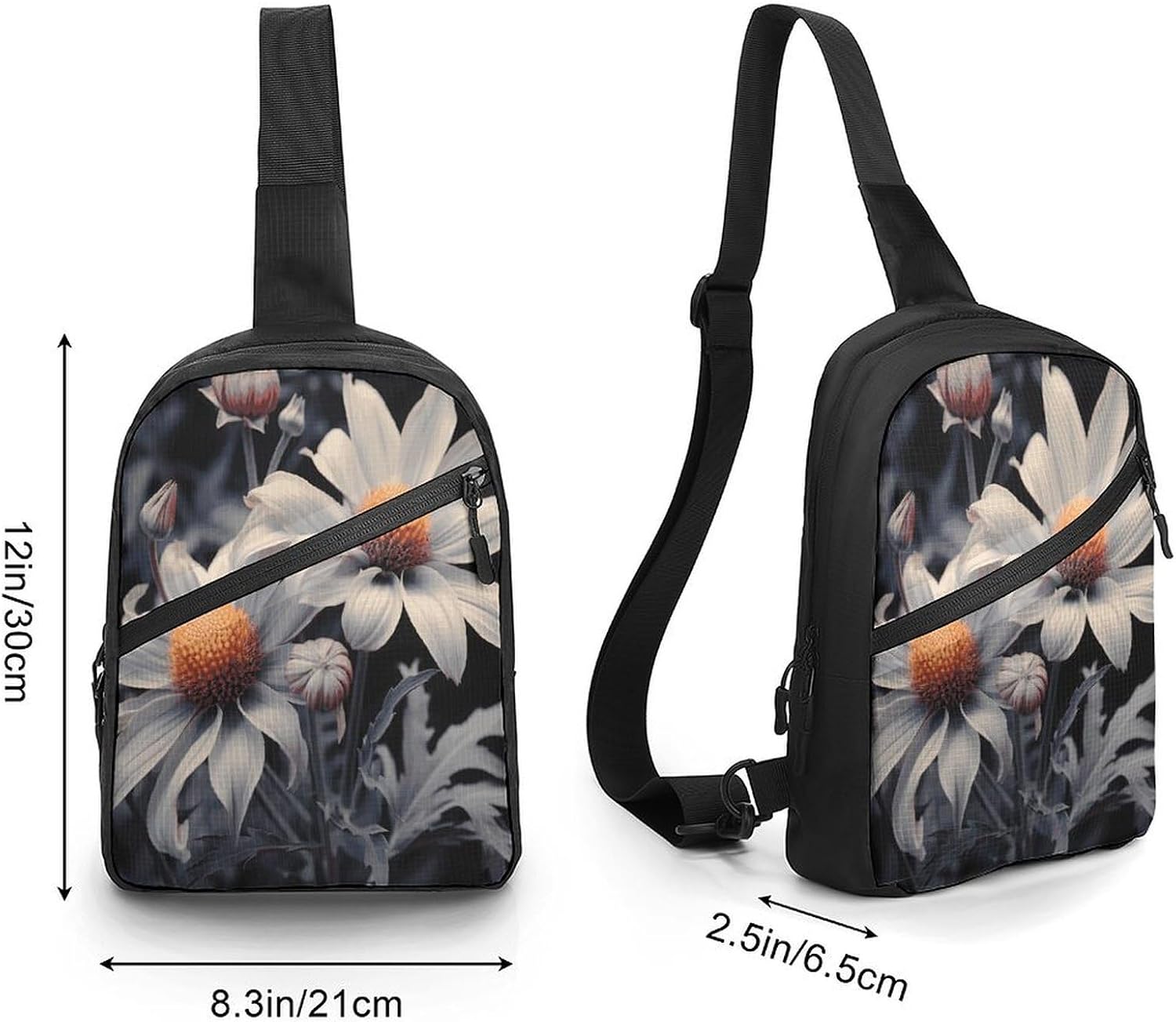 Modern Floral Painting Chest Bag Waist Pack Crossbody Bags image 2