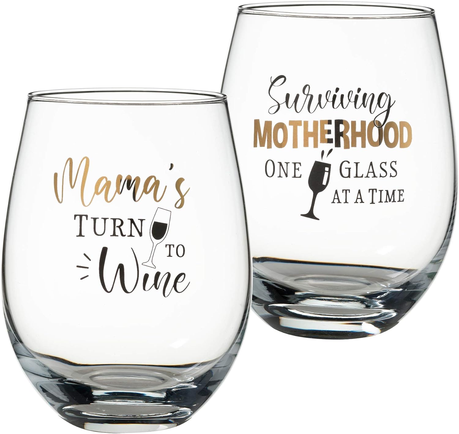Lillian Rose Mama's Stemless Wine Glass for Mom