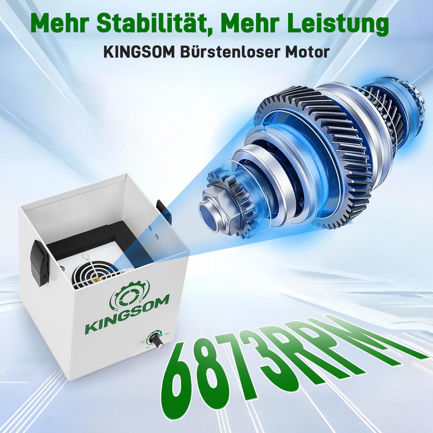 KINGSOM K7 Lötabsaugung [Schnelle] Lötrauchabsaugung, 2-in-1 HEPA & Aktivkohlefilter Löt Absaugung 99,97% Filtereffizienz, Starke Absauganlage für DIY-Tischlöten, Manuelle Holzbearbeitung Schnitzen