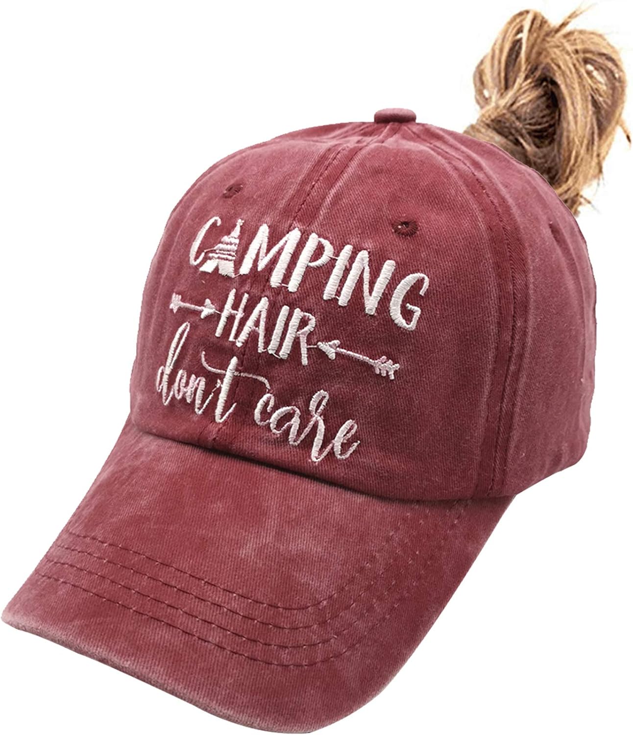 Waldeal Women’s Embroidered Adjustable Ponytail...