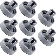 WD12X10231 Dishwasher Lower Rack Wheels And Stud Replacement by AMI PARTS, Fit for G-E Dishwasher Wheels -Replaces 1263942 PS1481883 AP3994981 Dishwasher Wheels Lower Rack(8 pcs)
