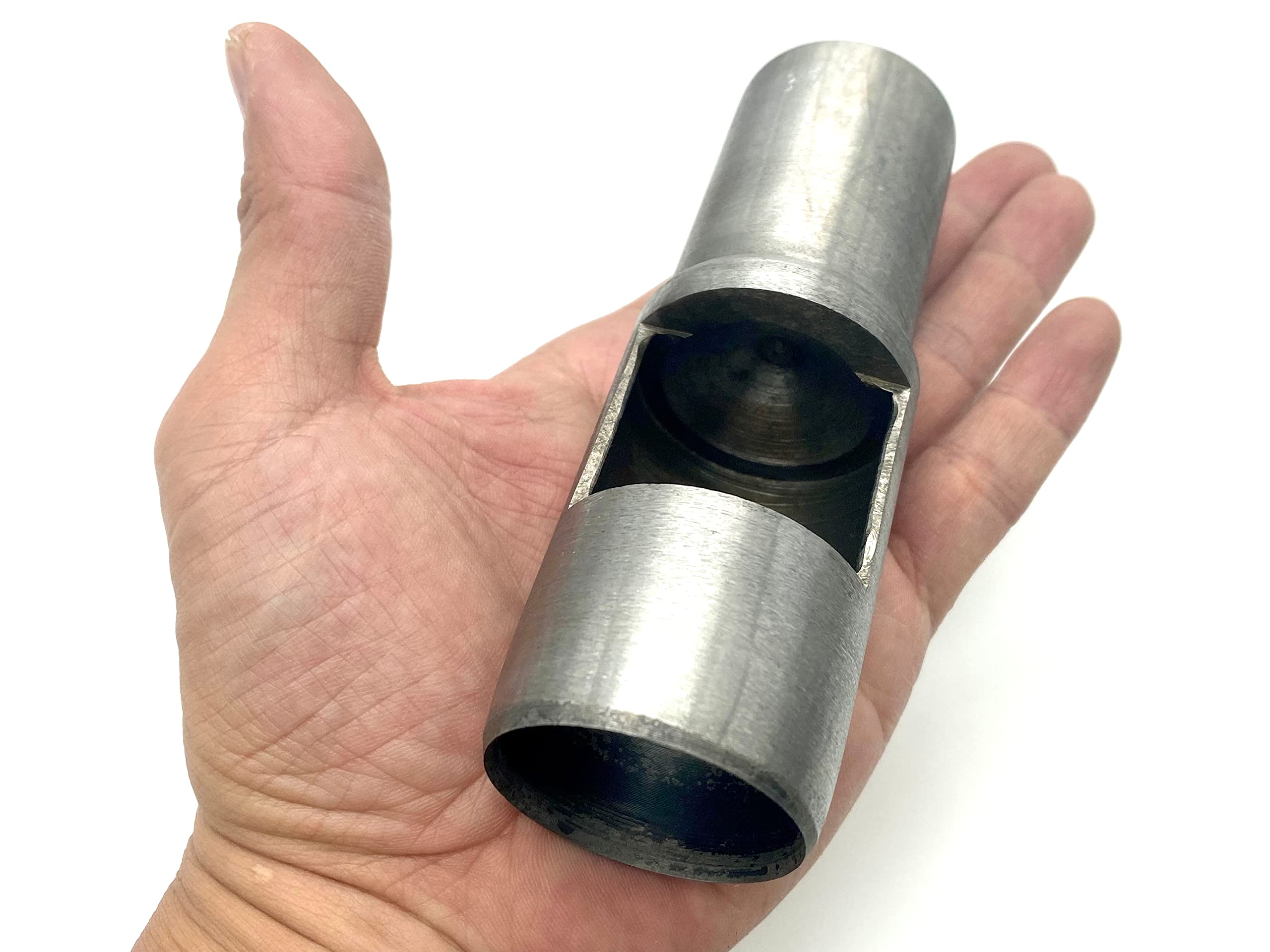 Punzón redondo de piel para cortar juntas huecas, herramientas para cortar piel, goma, papel, tela, material suave, 37 mm, S401