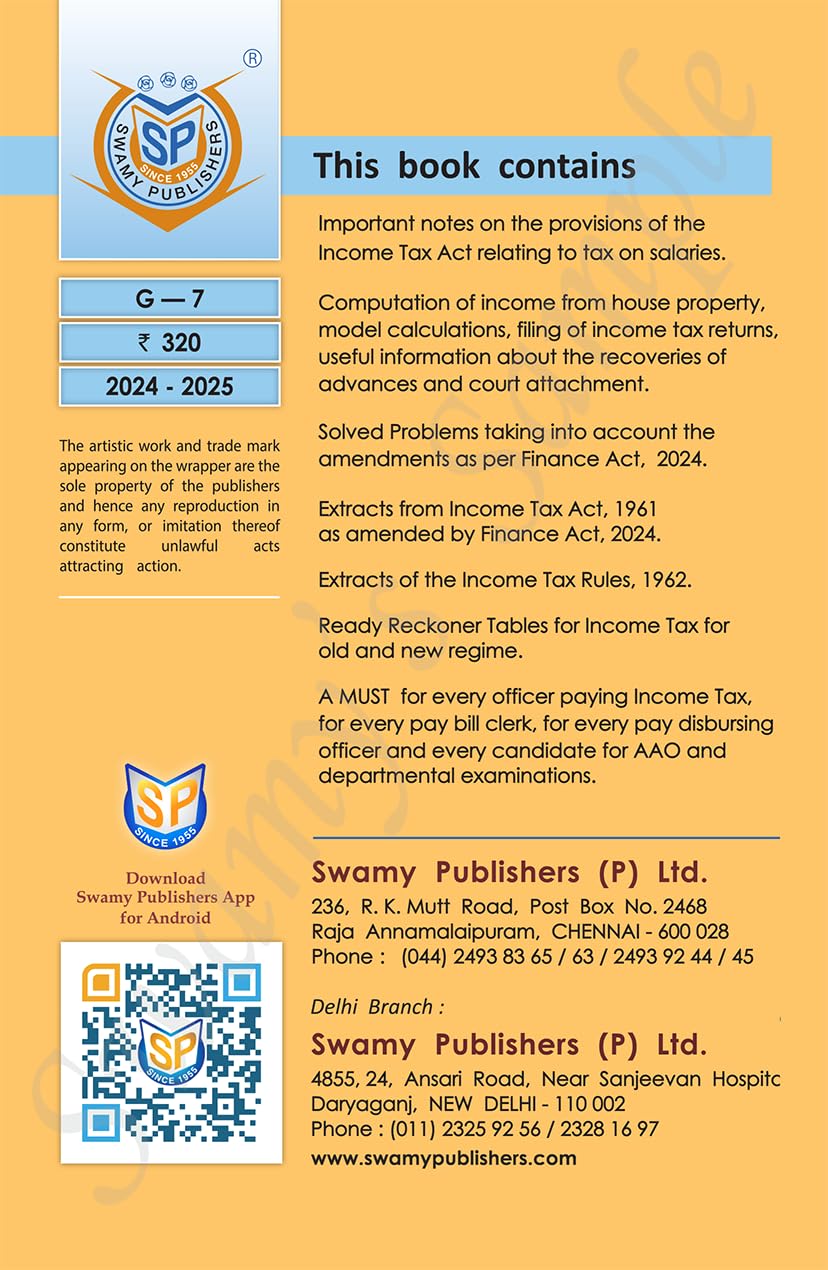 SWAMY'S INCOME TAX ON SALARIES 2023 - 2024 1