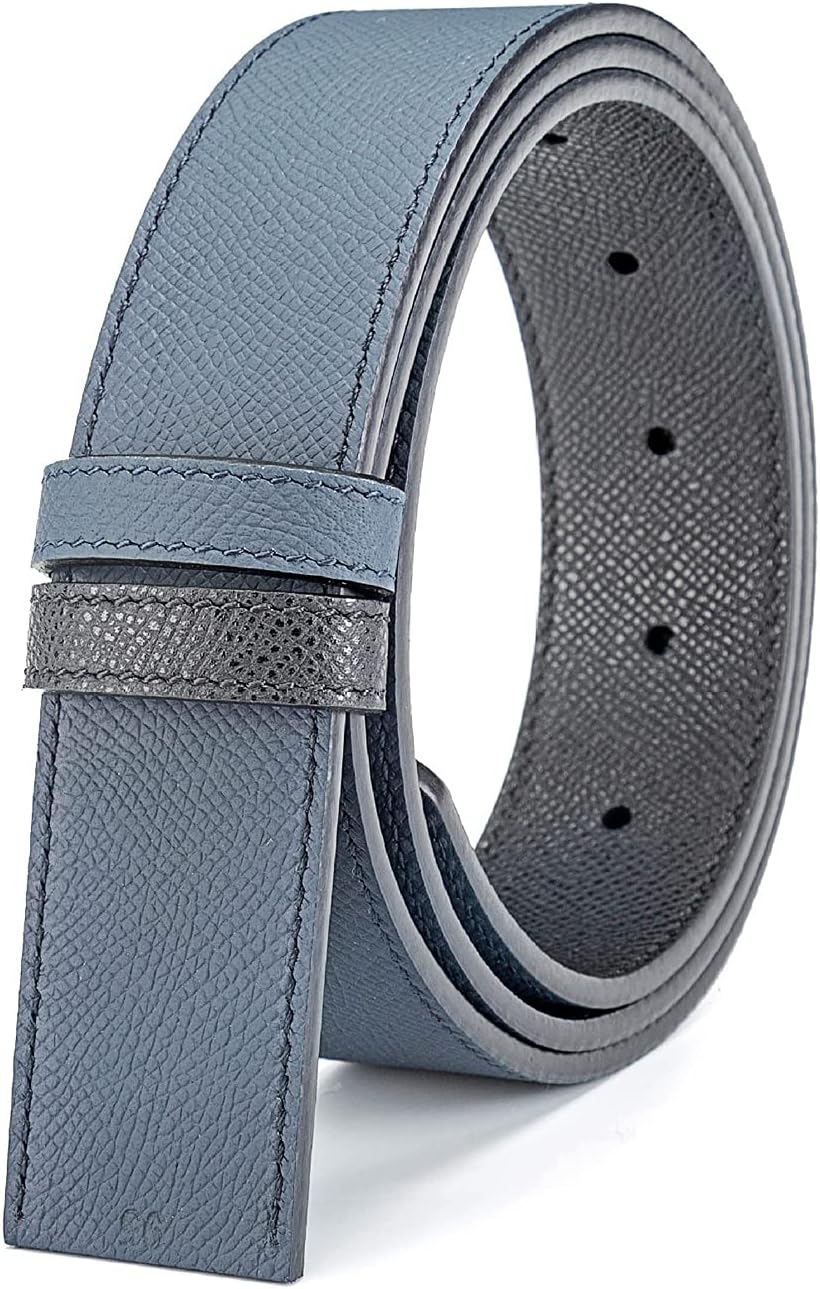 Vatee's Replacement Leather Reversible Belt Strap For Men without Buckle Adjustable Belt 1.34"/34mm Wide