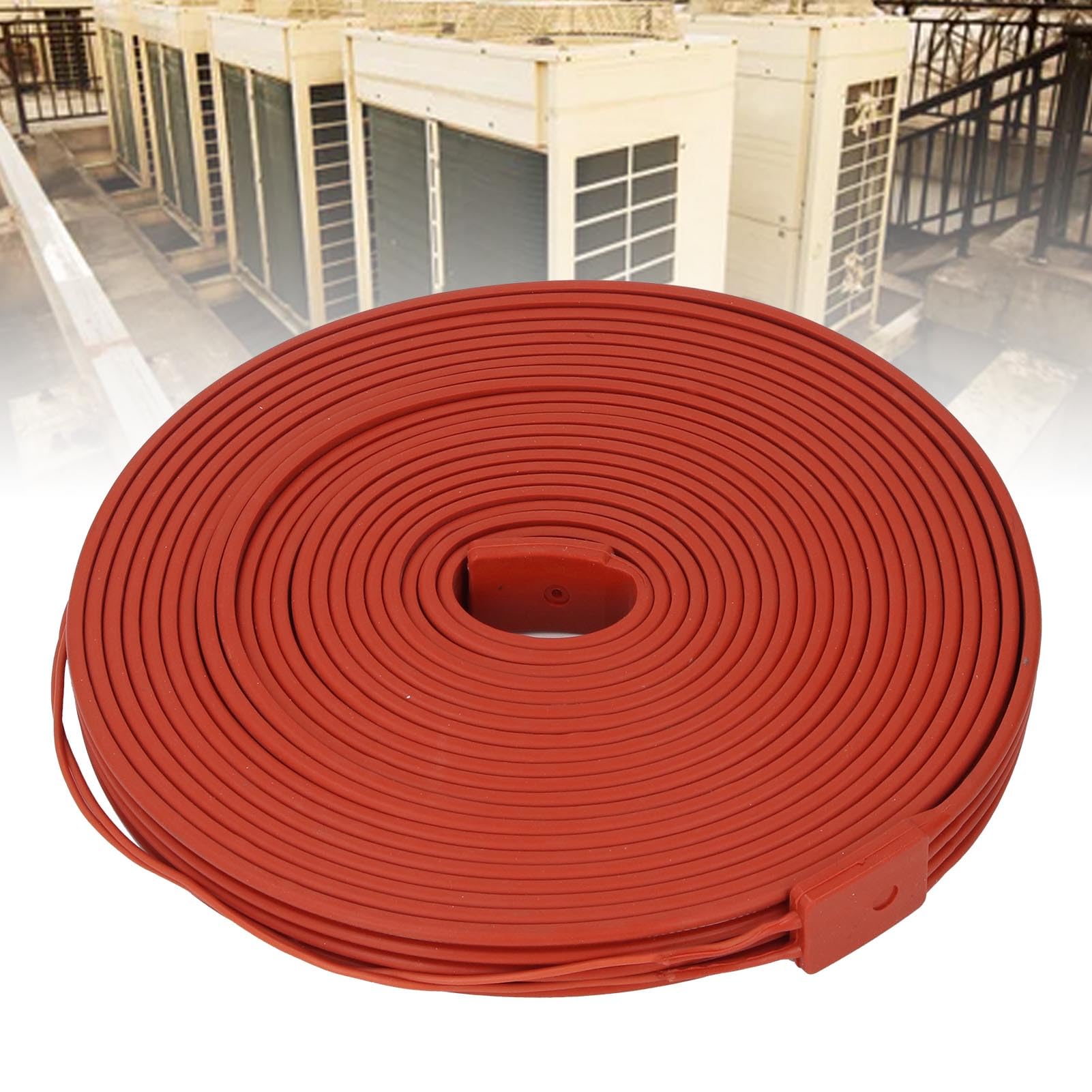 Cable calefactor de silicona Cinta calefactora de alta potencia, flexible, hermética, 1000 W, para compresores de CA, tuberías de plástico, techo, RV, material de silicona