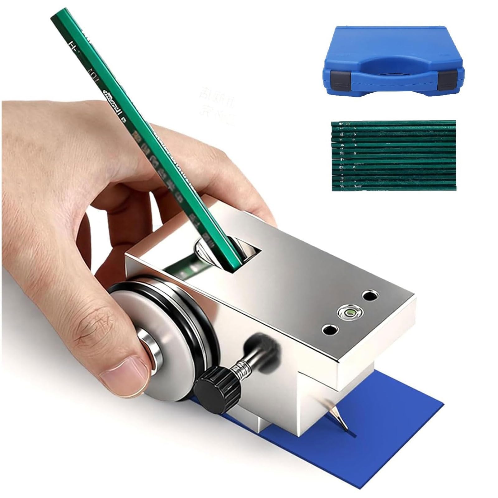 XNZJHPP Pencil Indentation Hardness Tester, Paint Coating Film Scratch Tester Kit, 45° Angle and Three-point Contact Structure, Load Weight 500/750/1000g (1000G)