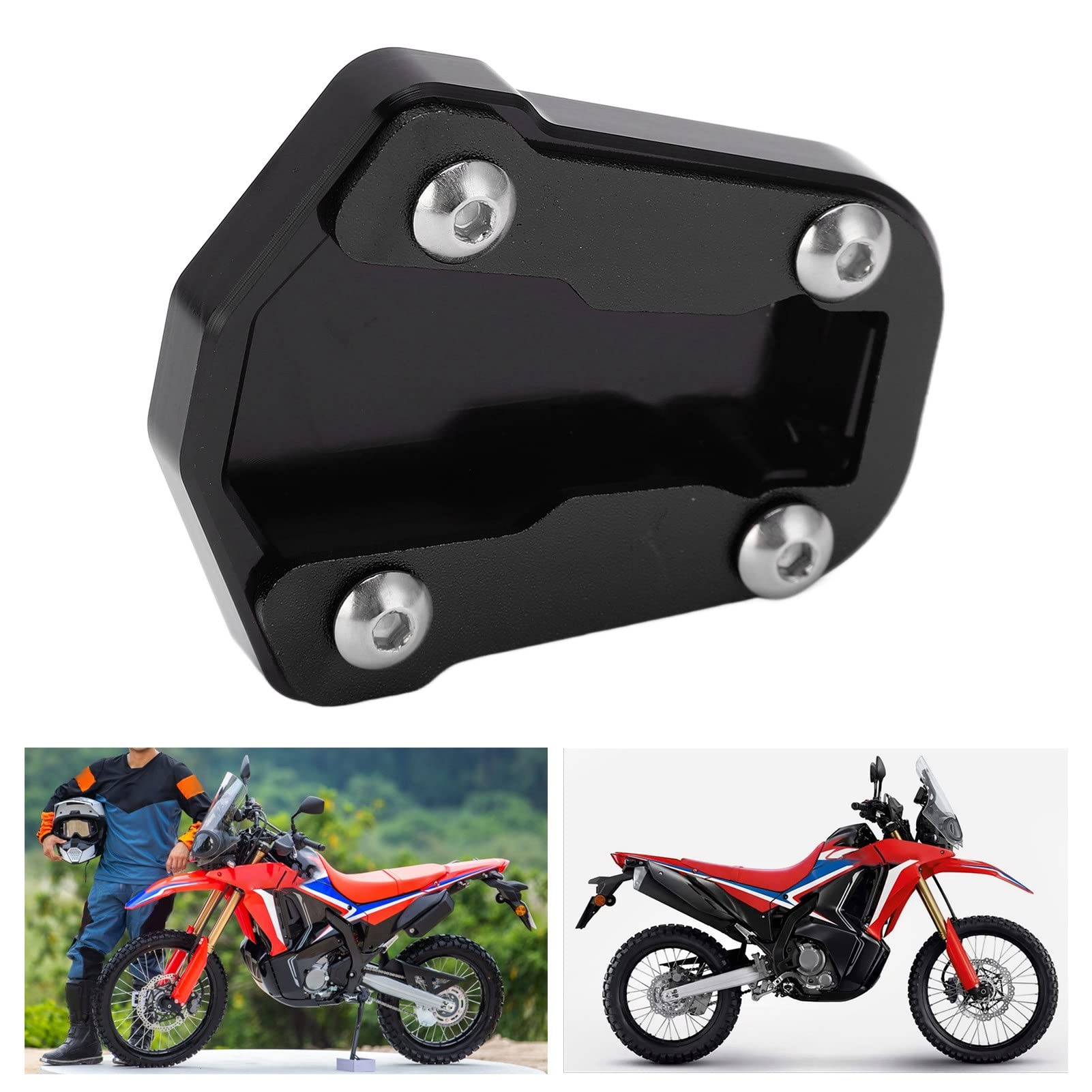 Podkładka Powiększająca Stop Aluminium CNC do CRF300 Rally Czarny