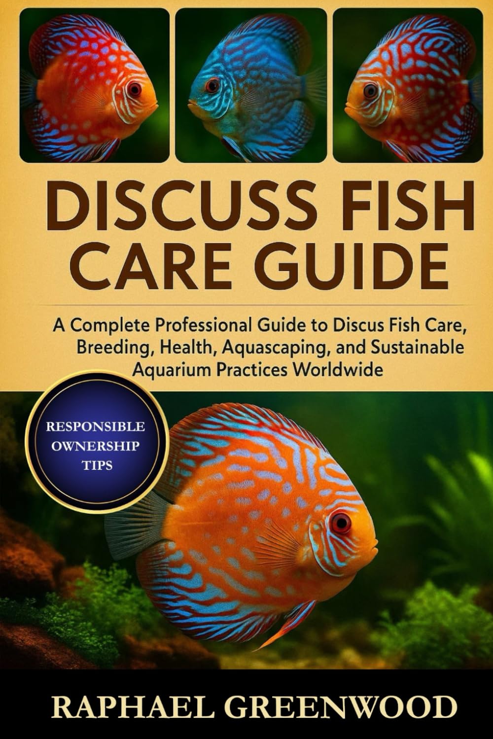 DISCUSS FISH CARE GUIDE: A Complete Professional Guide to Discus Fish Care, Breeding, Health, Aquascaping, and Sustainable Aquarium Practices Worldwide