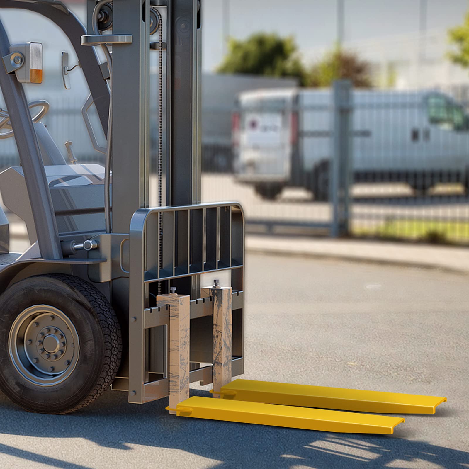VEVOR Prolunga Forca Pallet per Carrello Elevatore 96 x 5 Pollici, Estensione Forca Pallet per Trattore e Sollevamento, Forcella per Pallet Adatto Macchina nell'Industria, Settore della Costruzione