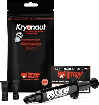 Thermal Grizzly Kryonaut 11,1g   Thermal Paste for CPU, GPU and consoles   Non-Conductive Thermal Compound with High Thermal Conductivity