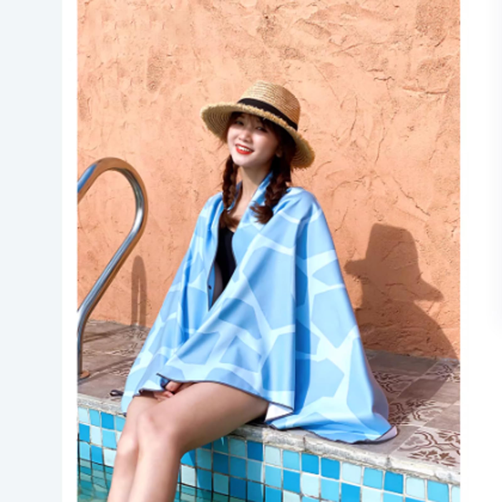 Asciugamano da Spiaggia,Telo mare,Telo Antisabbia Mare Coperta da Spiaggia,Telo Mare Microfibra,asciugatura rapida,Ultra Morbido,Super assorbente,Con fibbia nascosta,Per Uomo,Donna,Spiaggia,Viaggi