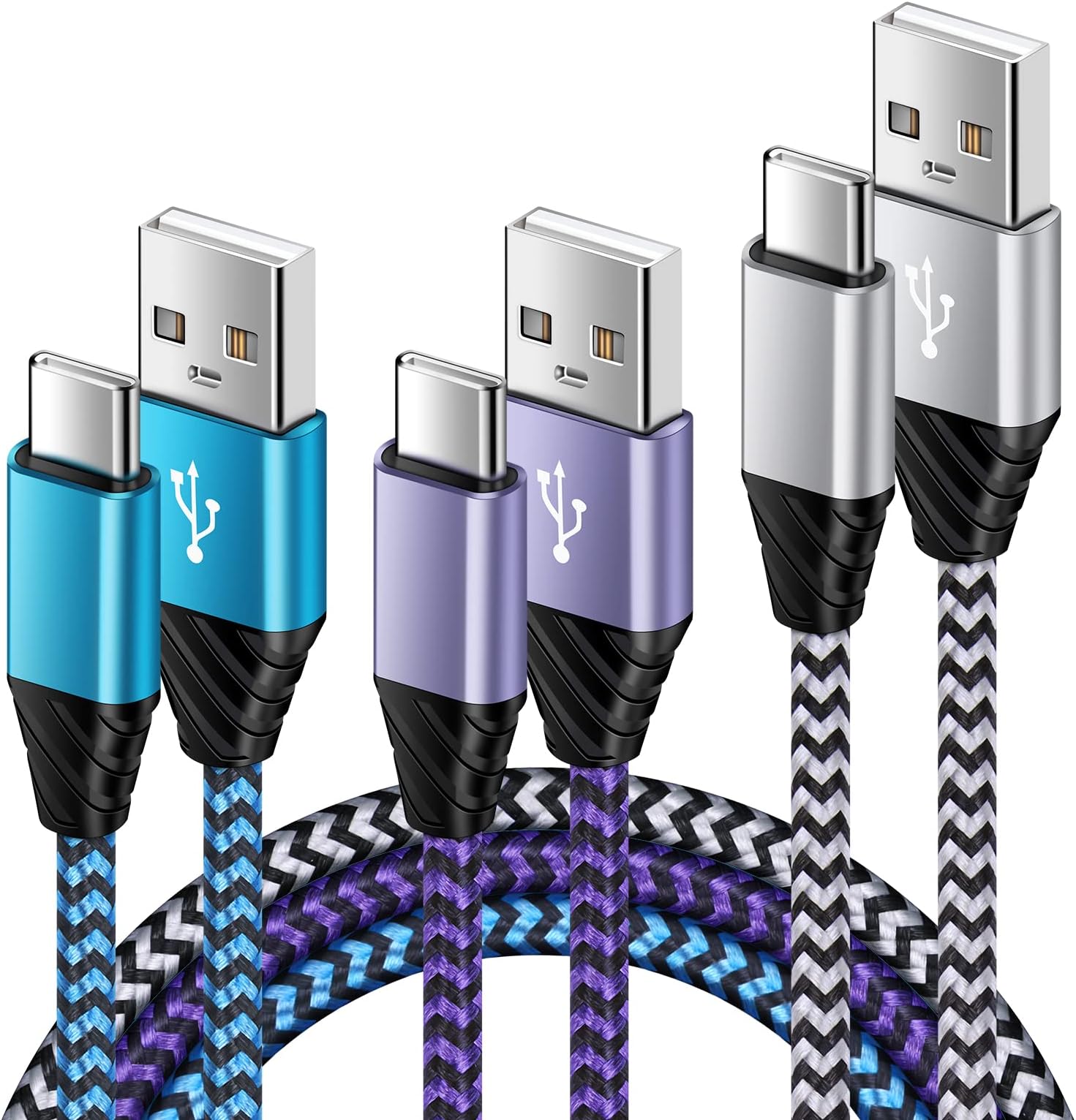 USB C Samsung Phone Charger Cable, 3FT+3FT+6FT Type C Fast Charger Cable Fast Charging Lead for Samsung Galaxy S25 Plus S24 Ultra S23FE S22 S21 S20 A56 A14 A15 A16 5G A33 A34 A35 A54 A55, iPhone 16 15