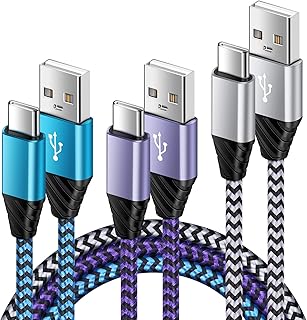 USB C Samsung Phone Charger Cable Lead, 3Pack 3FT+3FT+6FT Type C Charger Cable Fast Charging for Samsung Galaxy A12 A13 A14 A22 A33 A50 S23 S22 S21 S20 S10 S9, Huawei P50 P40 P30 Lite, Google Pixel