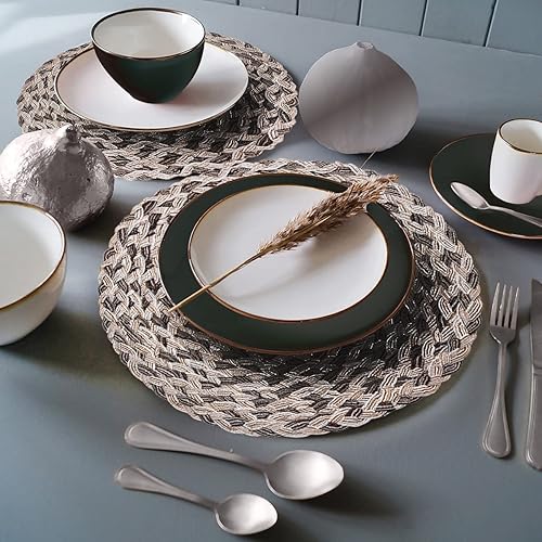 Miniatura 5 de Decozen Juego de 6 manteles individuales para decoración de cocina, resistentes a los arañazos, a las manchas de calor, lavables, lavables, para