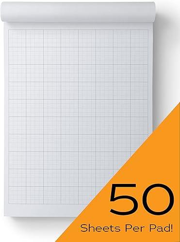 Miniatura 2 de MPC Brands Cuadrille - Papel cuadriculado para planos y gráficos (1 paquete de 8 12 x 11), color blanco