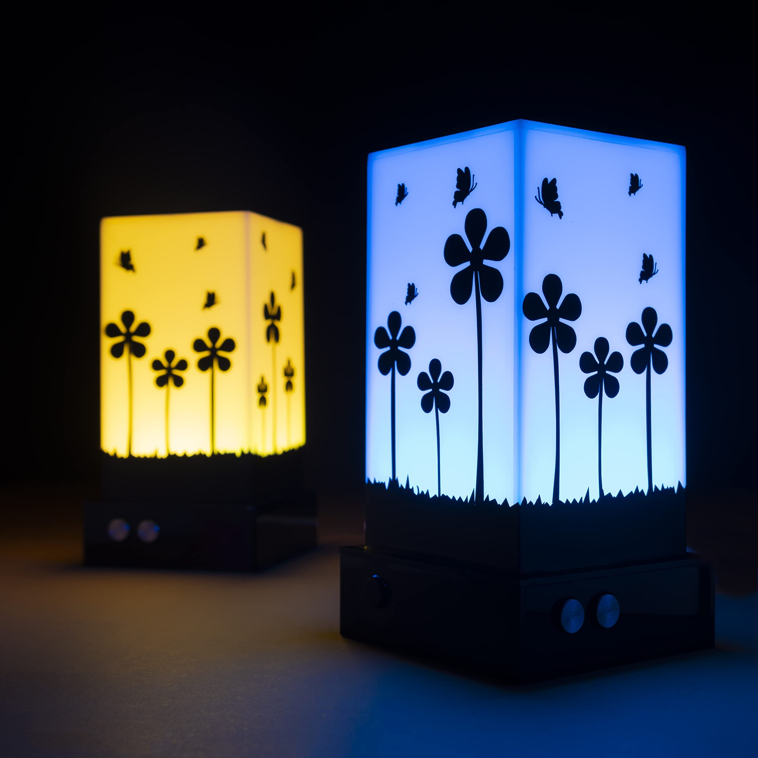 ZOCI VOCI Telepathy Lamps - Long Distance Touch Design - Flora | Hundreds of Colors (Set of 2)