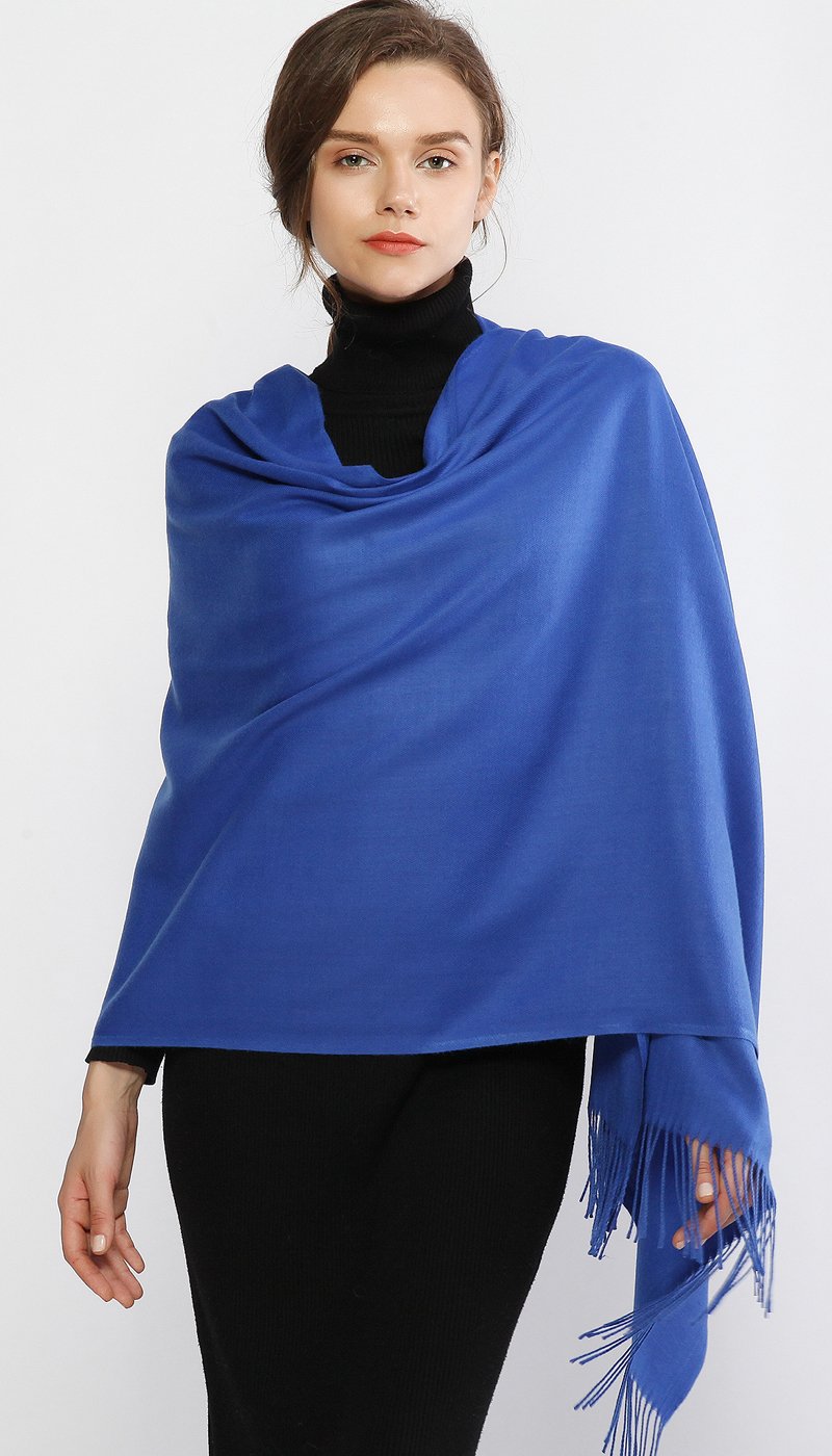 RIIQIICHY Sciarpa Scialle Donna Stola Invernale Pashmina Elegante Cerimonia Con Frange