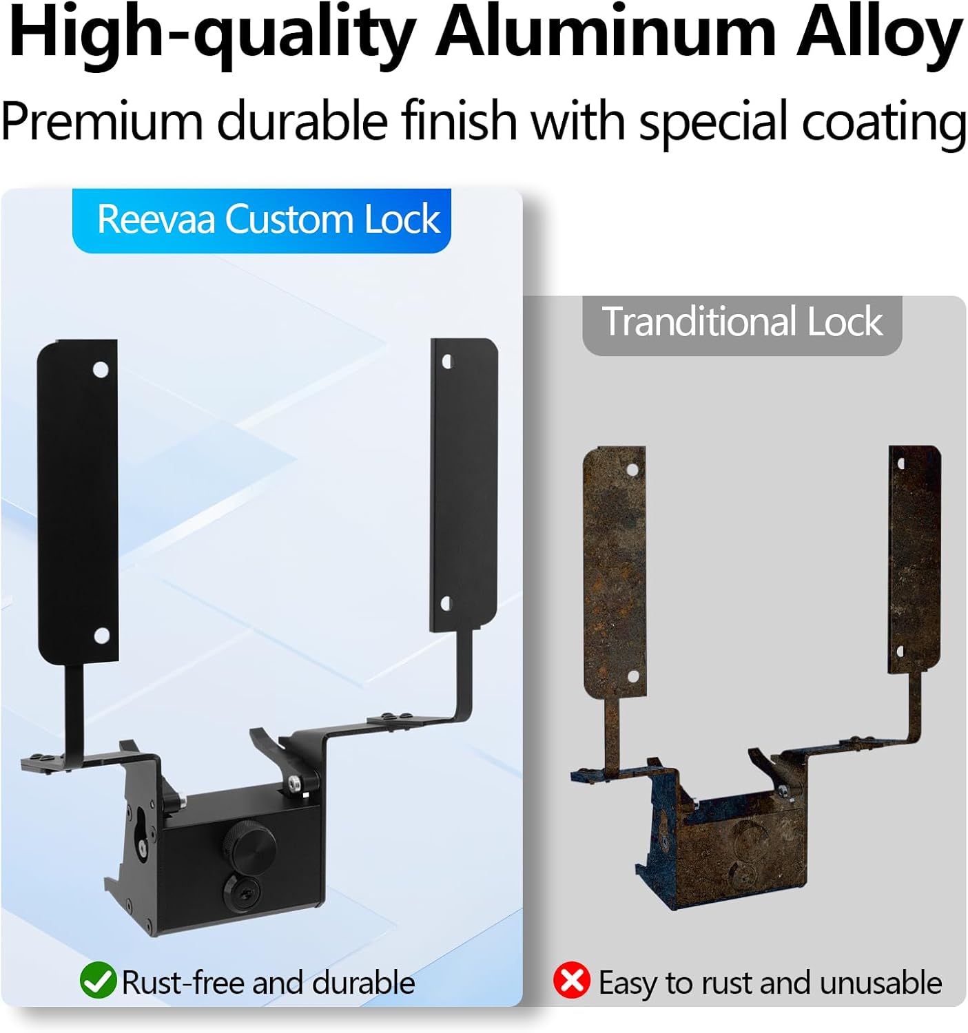 Upgraded Lockable Anti-Theft Front License Plate Holder for Model Y Juniper 2025 2026, Height-Adjustable No Drilling No Adhesive Mount Accessories Kit