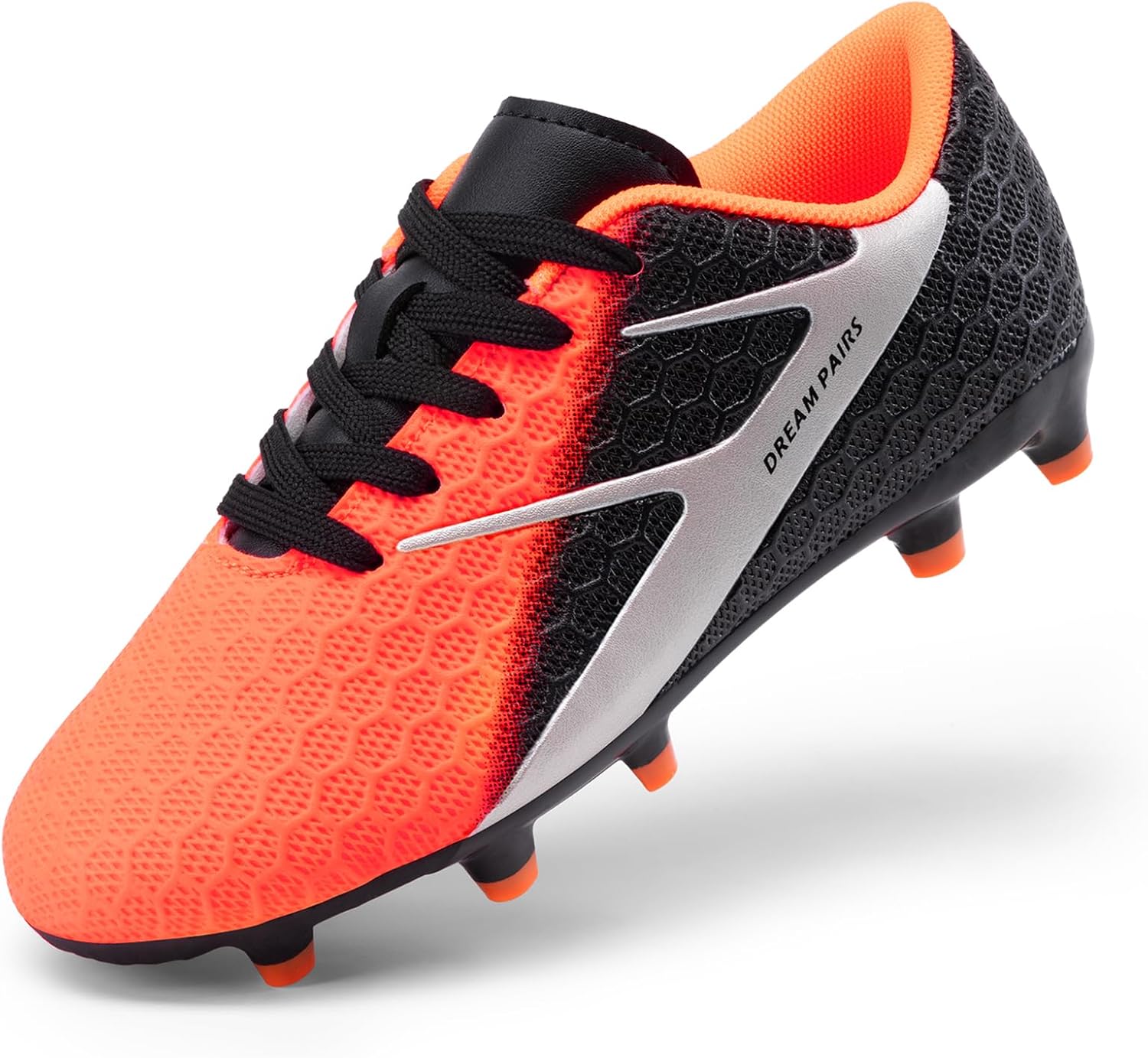 DREAM PAIRS Girls Boys Soccer Cleats Kids Firm Groud Football Toddler Youth Athletic Outdoor Training Shoes for Little/Big Kid