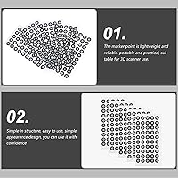 Vista 3 de iplusmile Puntos de marcado reflectantes para escáner 3D - Película reflectante resistente al desgarro puntos 50 por hoja 5 hojas para una