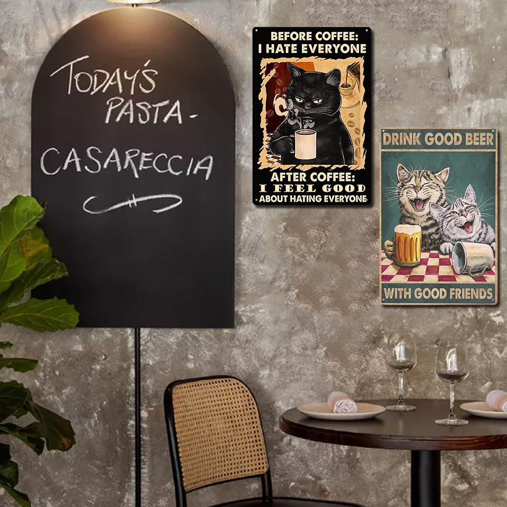 セット●猫８ブリキ看板ヴィンテージ壁掛けパネルアンティークレトロ雑貨インテリア Jubilee アンティーク調 猫 デザイン レトロサイン 壁掛け